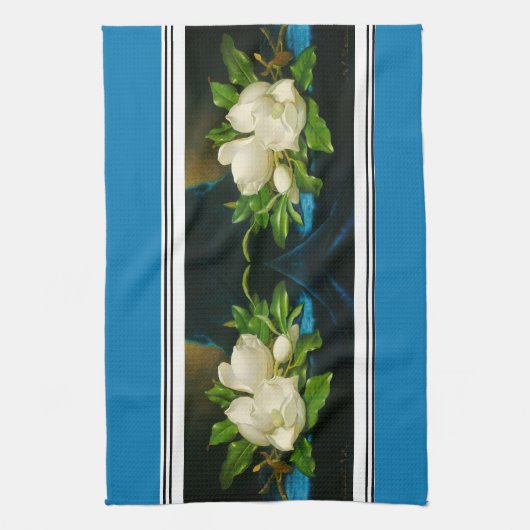 ヒードジャイアントマグノリアフラワータオル キッチンタオル (縦)