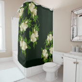 ヒードジャイアントマグノリアフラワーブラッサムシャワーカーテン シャワーカーテン (インサイチュ)