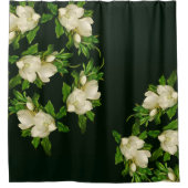 ヒードジャイアントマグノリアフラワーブラッサムシャワーカーテン シャワーカーテン (正面)