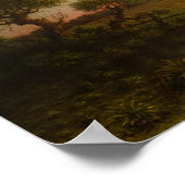 ヒード – Sunset On The Marshes 1867 ポスター (角)