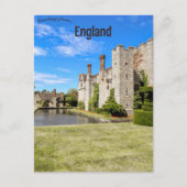 ヒーバーキャッスル&ガーデンズエドーンブリッジイングランド ポストカード (正面)