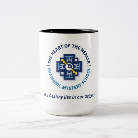 ヒーラーコーヒーマグのハート ツートーンマグカップ (中央)