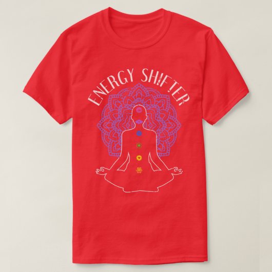 ヒーラーチャクラ霊気エネルギーシフター Tシャツ (デザイン正面)