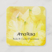 *～*ヒーラーニューエイジ霊気Crystal Yoga霊気マスター スクエア名刺 (正面)