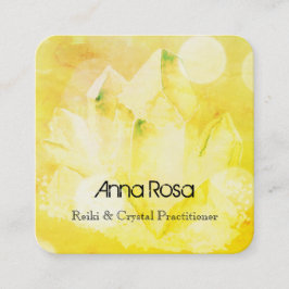 *～*ヒーラーニューエイジ霊気Crystal Yoga霊気マスター スクエア名刺