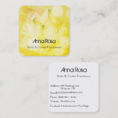 *~*ヒーラーニューエイジ霊気Crystal Yoga霊気マスター スクエア名刺 (正面/裏面)