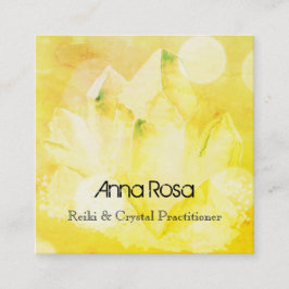 *～*ヒーラーニューエイジ霊気Crystal Yoga霊気マスター スクエア名刺