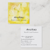 *～*ヒーラーニューエイジ霊気Crystal Yoga霊気マスター スクエア名刺 (正面/裏面)