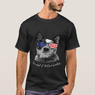 ヒーラー オーストラリアン・キャトル・ドッグ アメリカ 動物 グランジ Tシャツ