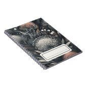 ヒーリングは乱雑 – ミッドナイト開花植物芸術2 ノートブック (右側)