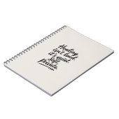 ヒーリングは大声ではない – ミニマルな感情的なノート ノートブック (左側)