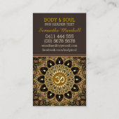 ヒーリングアースろうけつ染めヨガビジネスカード 名刺 (裏面)