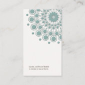 ヒーリングアーツと自然治癒サークルロゴ 名刺 (裏面)