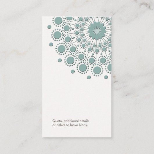 ヒーリングアーツと自然治癒サークルロゴ 名刺 (裏面)