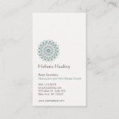 ヒーリングアーツと自然治癒サークルロゴ 名刺 (正面)