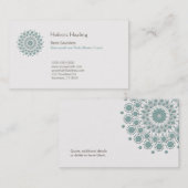 ヒーリングアーツと自然治癒サークルロゴ 名刺 (正面/裏面)