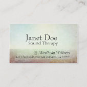 ヒーリングアーツマッサージセラピーボディワークビジネスカー 名刺 (裏面)