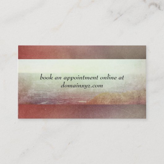 ヒーリングアーツマッサージセラピーボディワークビジネスカー 名刺 (正面)