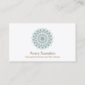 ヒーリングアーツ、自然の健康とウェルネスロゴ 名刺 (正面)