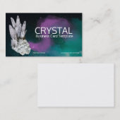 ヒーリングエネルギー – ミネラルクォーツ結晶  名刺 (正面/裏面)