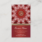 ヒーリングオムシャンティホワイトマンダラヨガビジネス 名刺 (裏面)