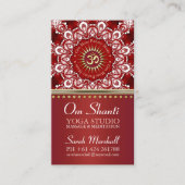 ヒーリングオムシャンティホワイトマンダラヨガビジネス 名刺 (正面)