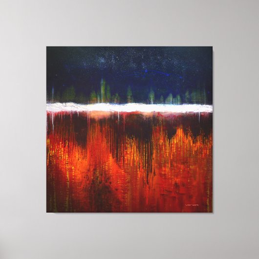 ヒーリングカラーズアートセラピーギャラリー品質のギクレー キャンバスプリント (正面)