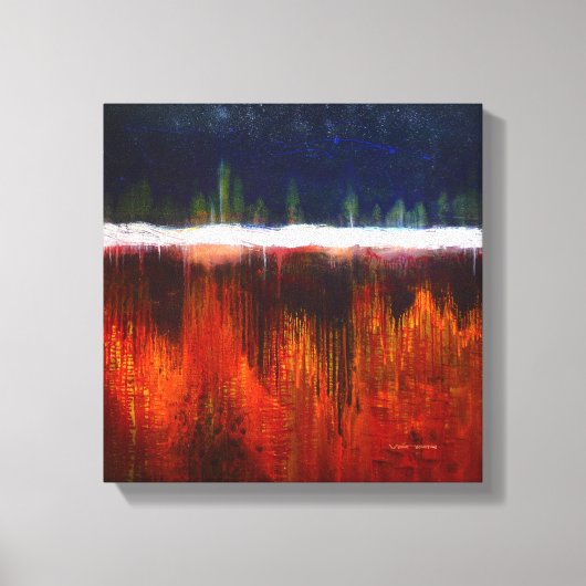 ヒーリングカラーズアートセラピーギャラリー品質のギクレー キャンバスプリント (正面)