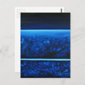 ヒーリングカラーノテカード/ポストカード – 落ち着き青 ポストカード (正面/裏面)