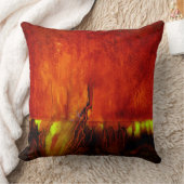 ヒーリングカラーRED装飾用クッション-違う2側面 クッション (ブランケット)