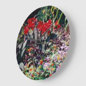 ヒーリングガーデン ラージ壁時計 (傾斜)