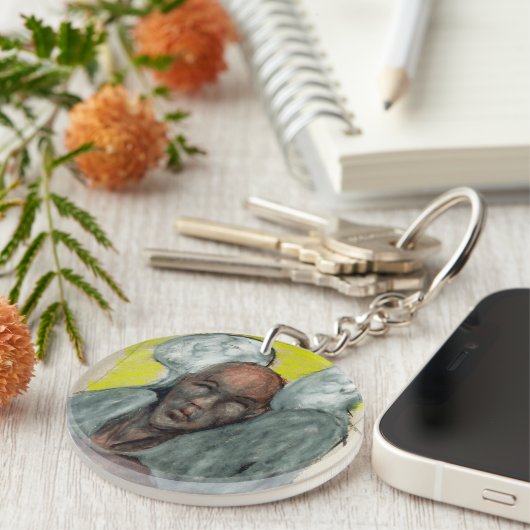 ヒーリングキーチェーン天使 キーホルダー (正面右)