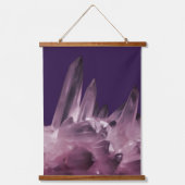 ヒーリングクリスタルアメジスト宝石 吊り下げ型タペストリー (正面)