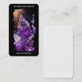 ヒーリングクリスタルパープルクリスタルアメジスト 名刺 (正面/裏面)