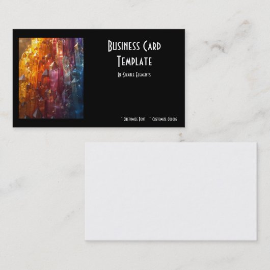 ヒーリングストーンクリスタル名刺 名刺 (正面/裏面)