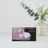 ヒーリングストーンズエネルギーバラ石英 名刺 (スタンド正面)