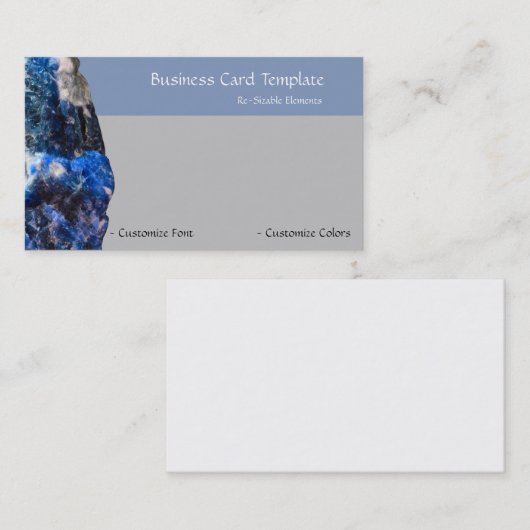 ヒーリングストーンズラピス名刺 名刺 (正面/裏面)