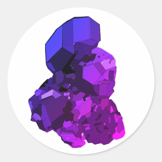 ヒーリングストーンデジタルアートステッカー ラウンドシール (正面)