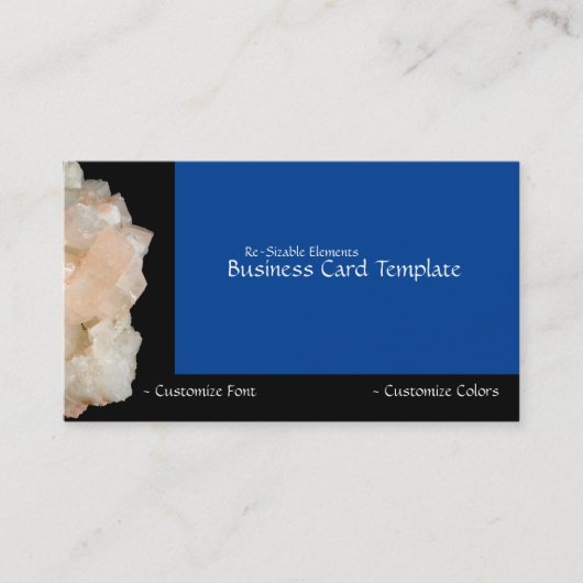 ヒーリングストーン エナジー ホワイトクォーツ 名刺 (正面)