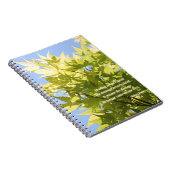 ヒーリングツリー感動的、引用文 – ノートブック (右側)