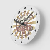 ヒーリングナース公転時計 ラウンド壁時計 (傾斜)