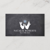 ヒーリングハンズウェルネススパマッサージセラピーチョーク 名刺 (正面)