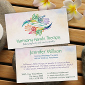ヒーリングハンズウォーターカラーアート 名刺