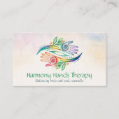 ヒーリングハンズウォーターカラーアート 名刺 (正面)