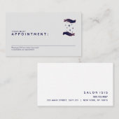 ヒーリングハンズエナジーヒーラーアポイントメントリマインダー 予約カード (正面/裏面)