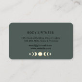 ヒーリングハンズマッサージセラピストホリスティックフィットネス 名刺 (裏面)