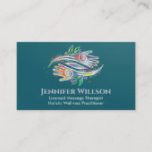 ヒーリングハンズマッサージセラピスト 名刺 (正面)