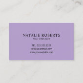 ヒーリングハンズマッサージセラピーウェルネススパパープル 名刺 (裏面)