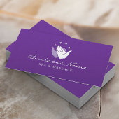 ヒーリングハンズマッサージセラピーウェルネススパパープル 名刺