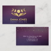 ヒーリングハンズモーンズパステル金ゴールド 名刺 (正面/裏面)